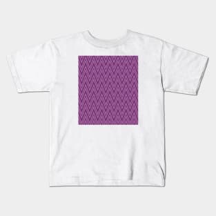 Purple Stripes Kids T-Shirt